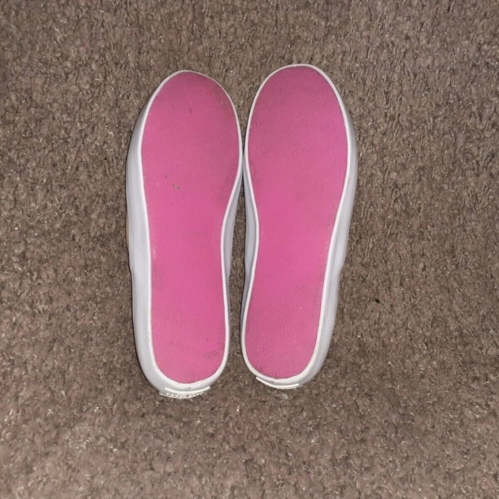 KATE SPADE-Selma-Flamingo Leather Applique/Beige Nubuck-LTD. ED-Sz 7.5-Excellent - Picture 7 of 7